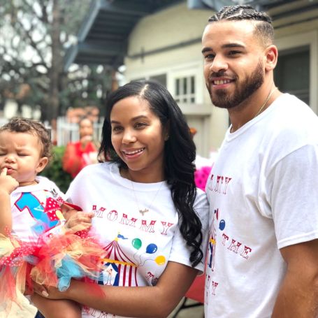 cory with ex cheyenne and daughter ryder 